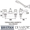 Bristan Club Luxury Bath Shower Mixer Dimensions